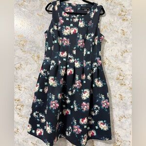 Andrew Marc Floral Sleeveless Dress